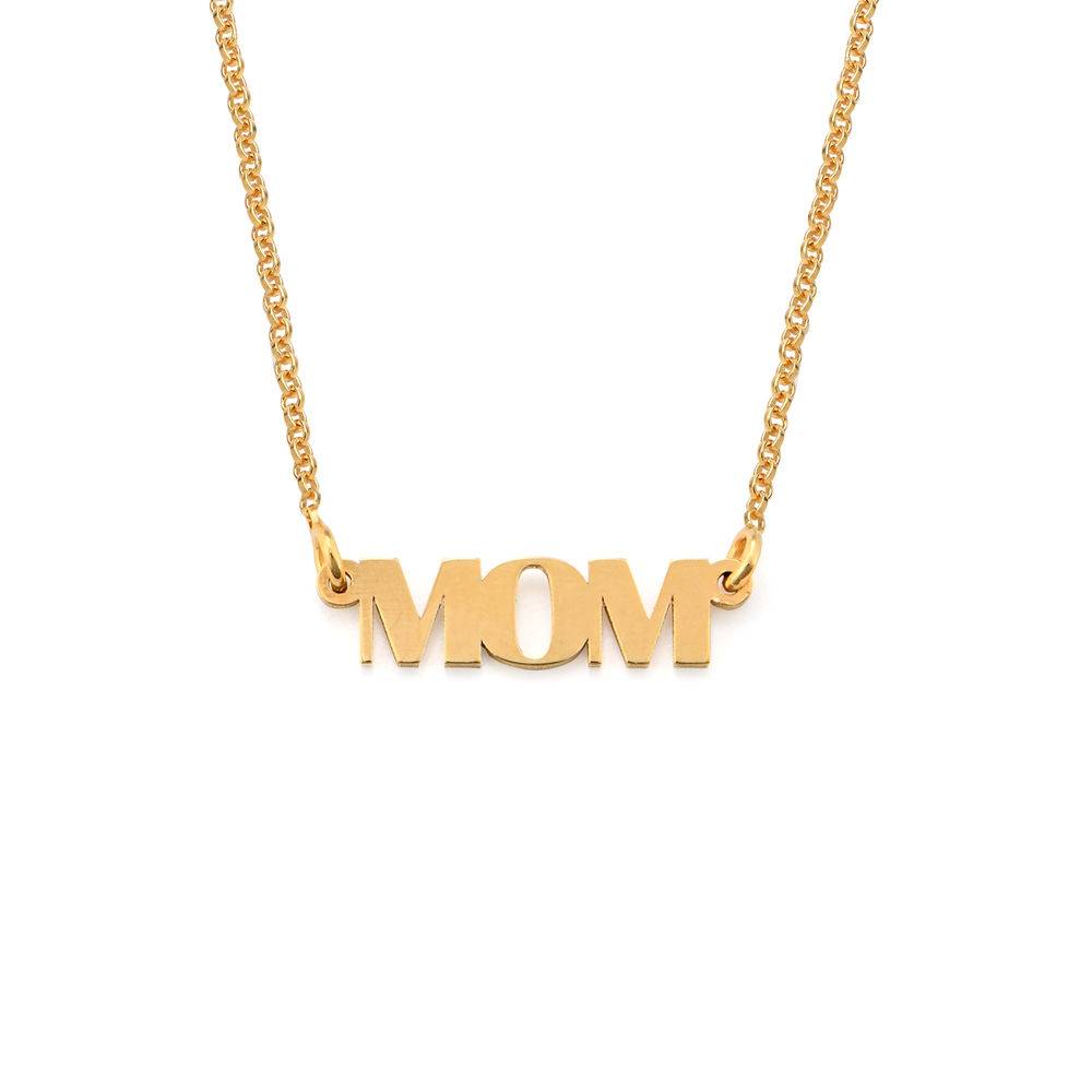 MOM halsband med stora bokstäver i Guldplätering produktbilder