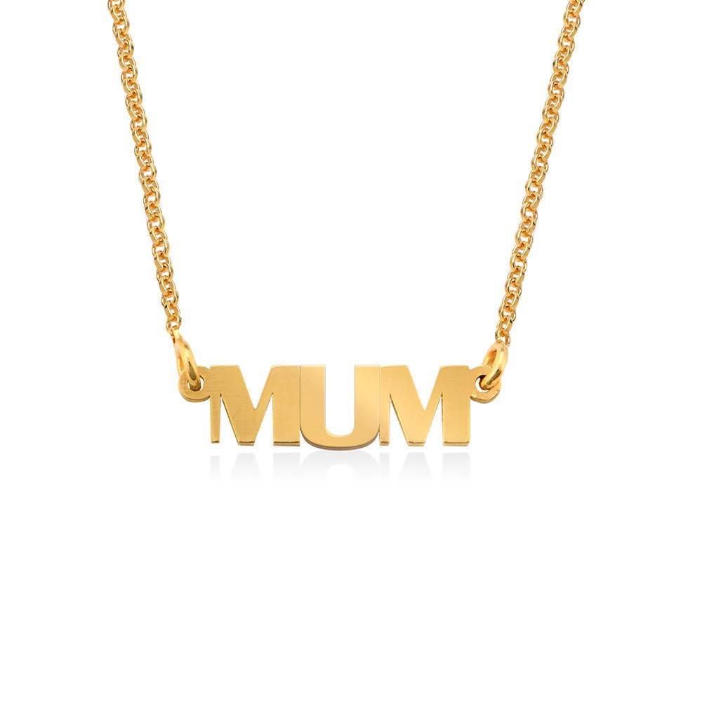 Capital Letters MUM Necklace in Gold Plating-1 product photo