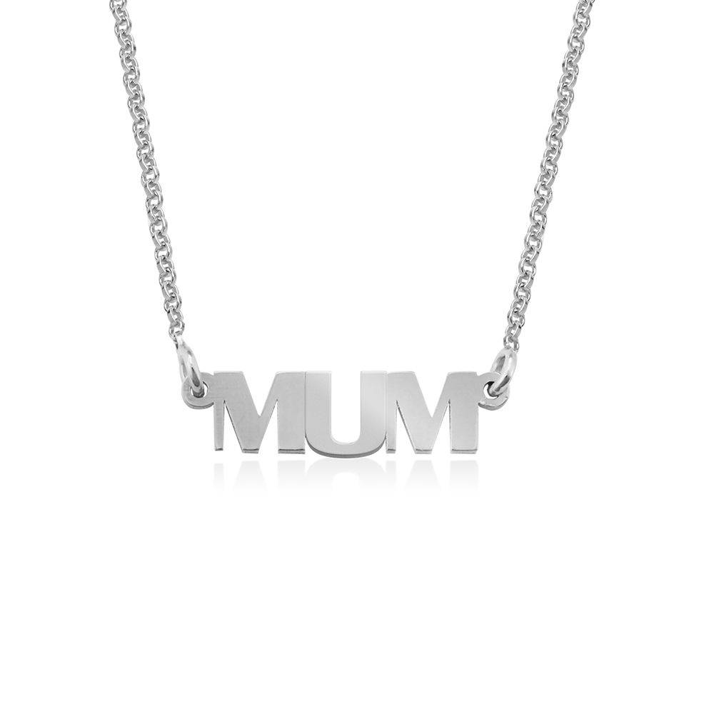 Capital Letters MUM Necklace in Sterling Silver product photo