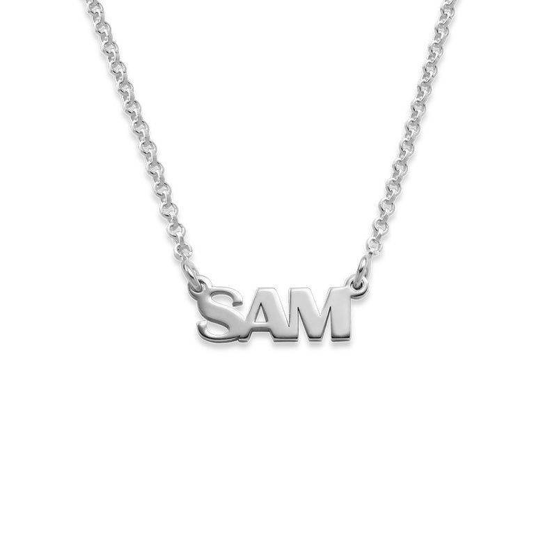 Capital Letters Name Necklace in Sterling Silver product photo