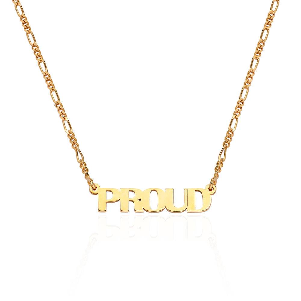 Capital Name Necklace in 18ct Gold Plating-2 product photo