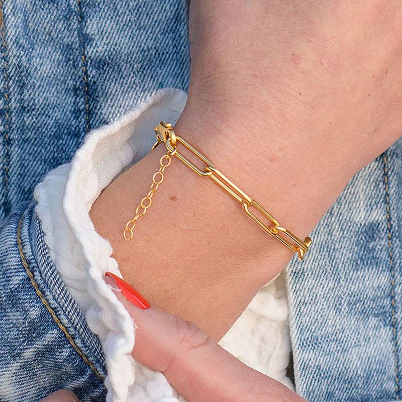 Paperclip Bracelet in 18ct Gold Plating-1 product photo