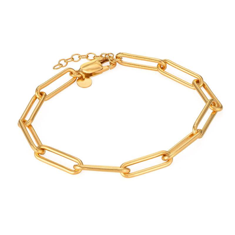 Paperclip Bracelet in 18ct Gold Vermeil product photo