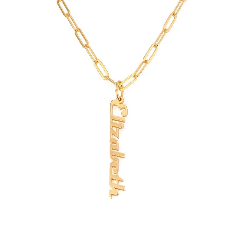 Chain Link Name Necklace in 18ct Gold Plating product photo