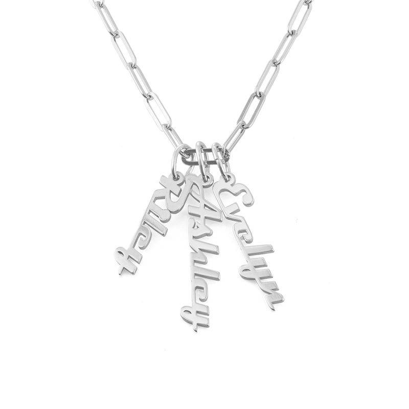 Chain Link Name Necklace in Sterling Silver-4 product photo