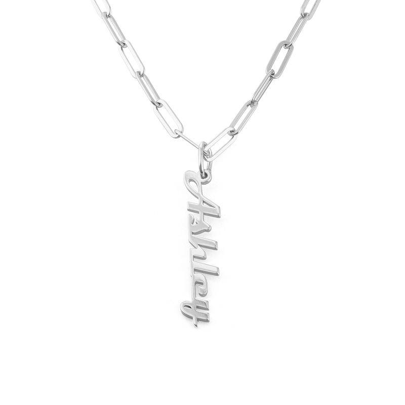 Link halskæde med navn i Sterlingsølv-4 produkt billede