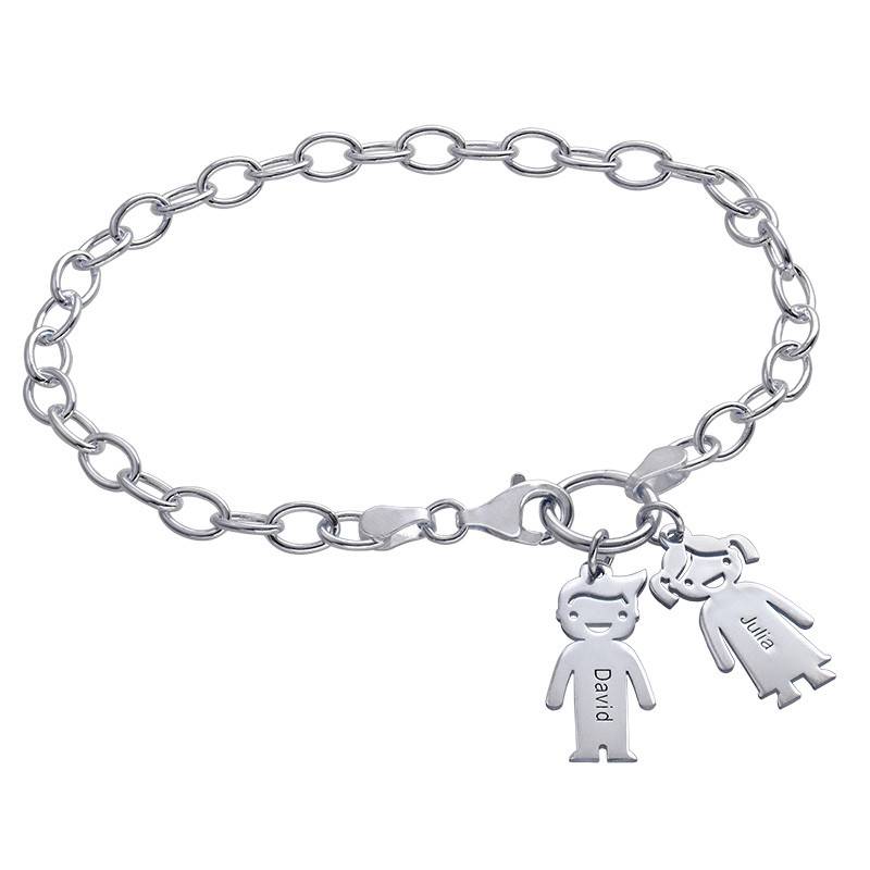 Charm Bracelet with Kids Pendants product photo