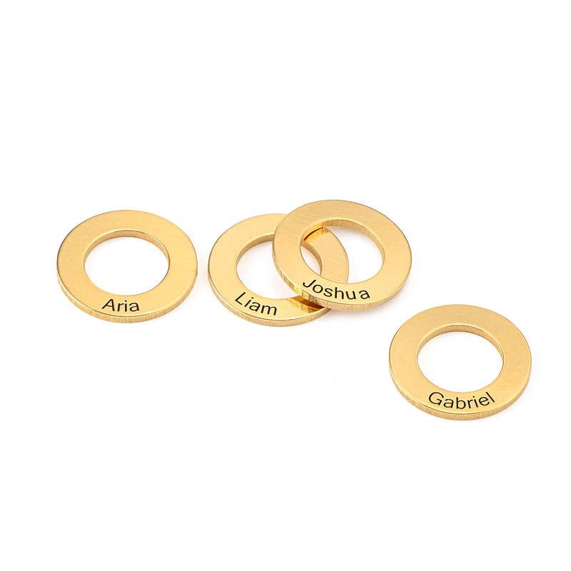 Circle Charm for Bangle Bracelet in Gold Plating product photo