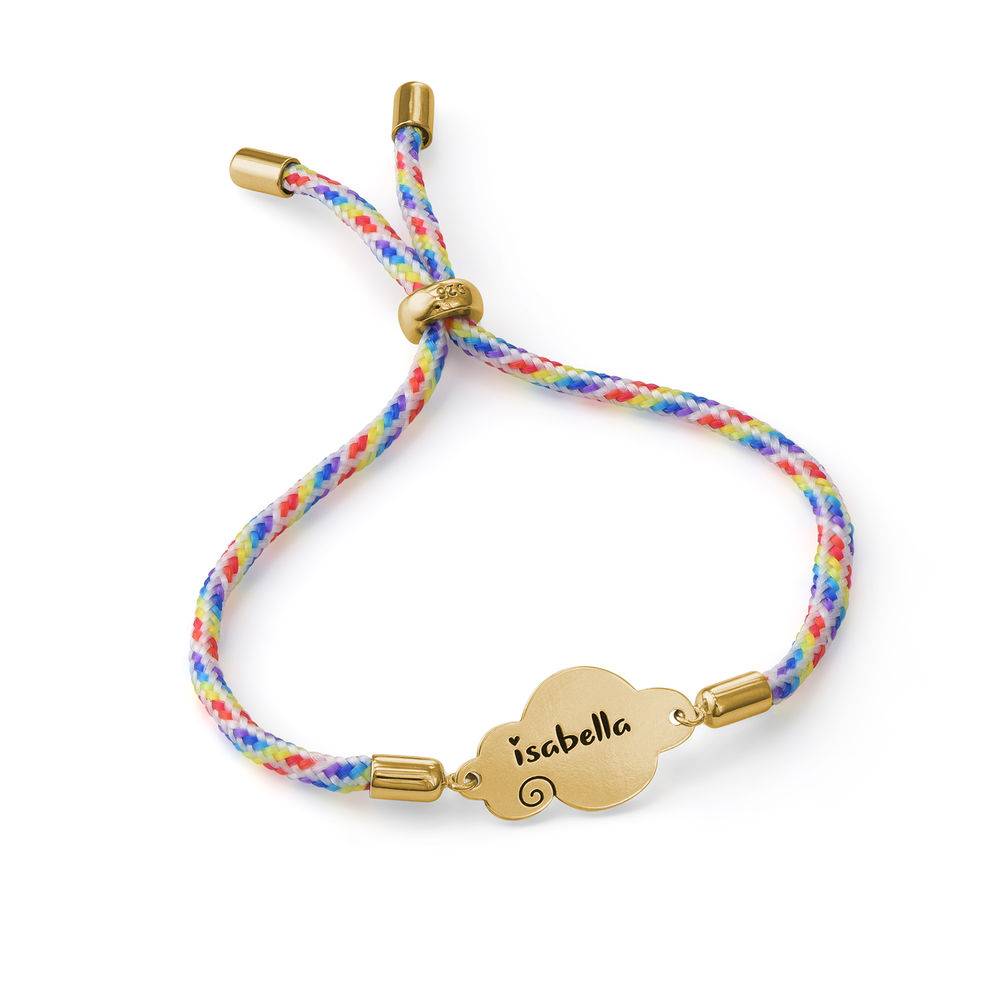 Cloud Cord Bracelet in Gold Plating-5 product photo