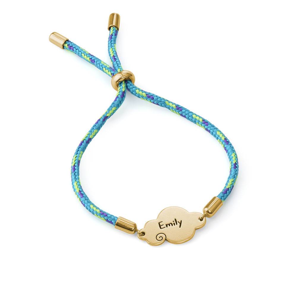 Cloud Cord Bracelet in Gold Plating-1 product photo