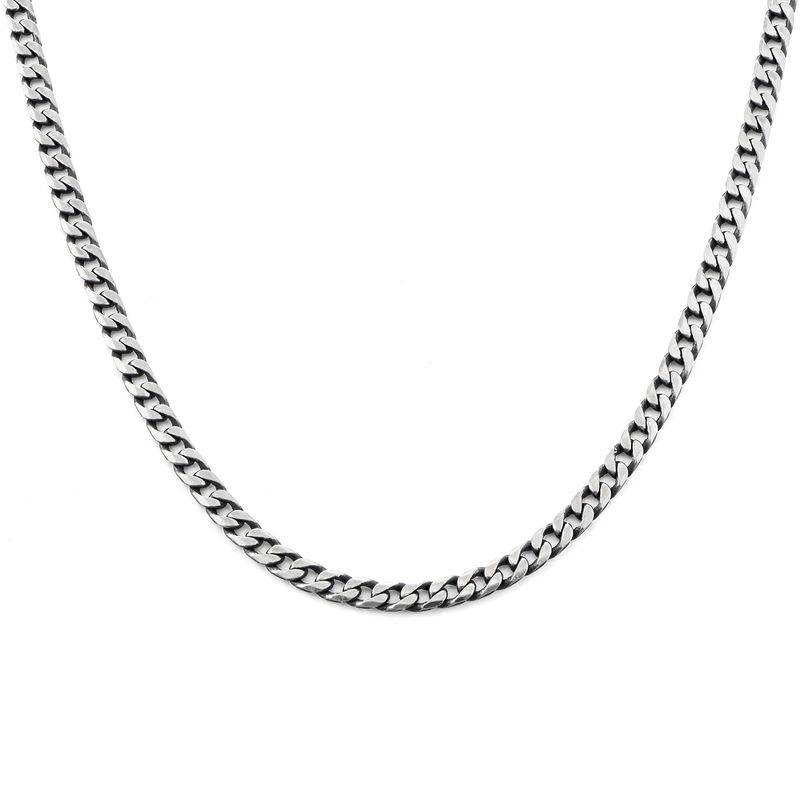 Curb Chain Necklace in Sterling Silver product photo