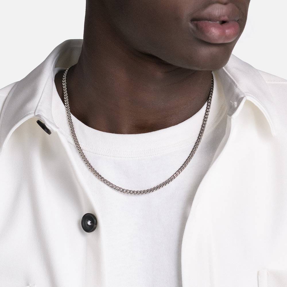 Bold Curb Chain in Sterling Silver - Version-3 product photo