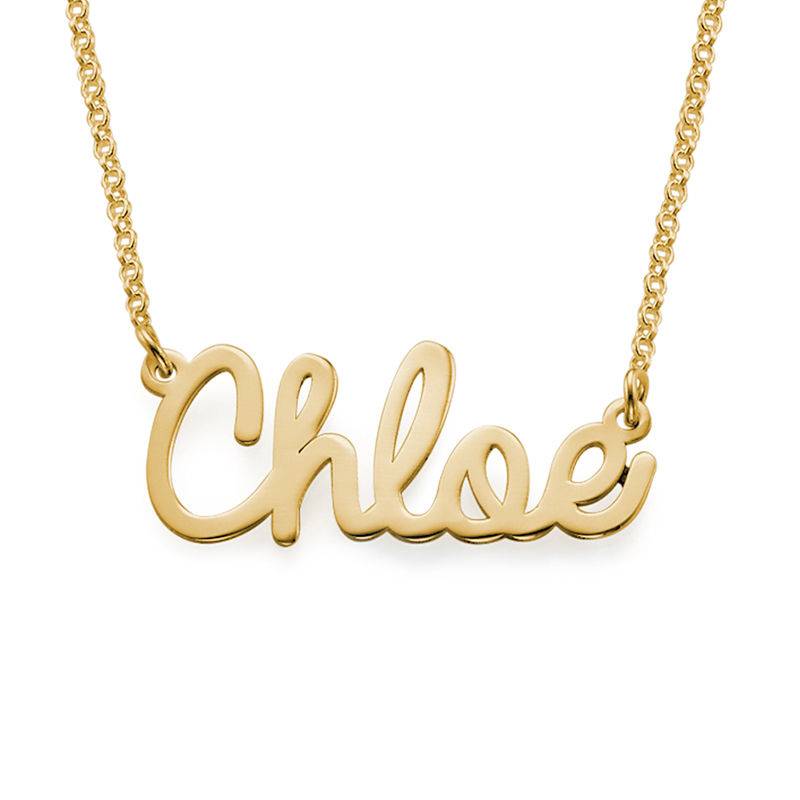 Cursive Name Necklace in 18ct Gold Plating product photo