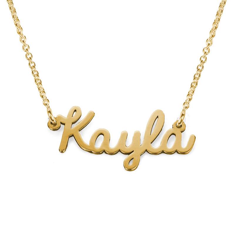 Cursive Name Necklace in 18k Gold Plating product photo