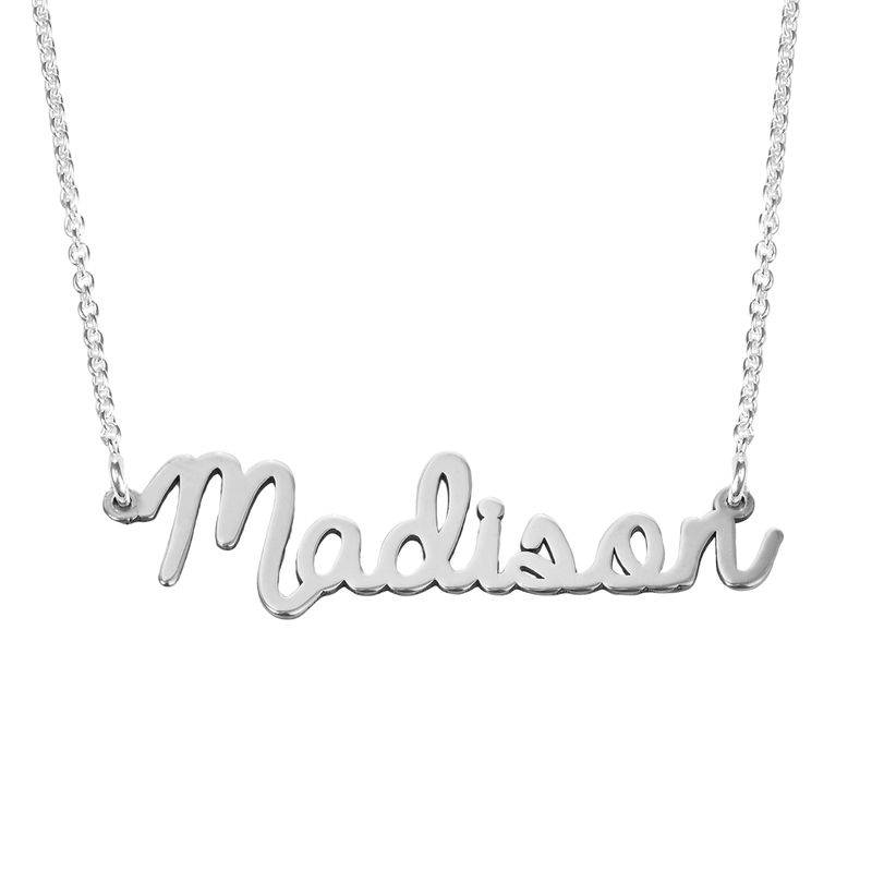Cursive Name Necklace in Sterling Silver-3 product photo