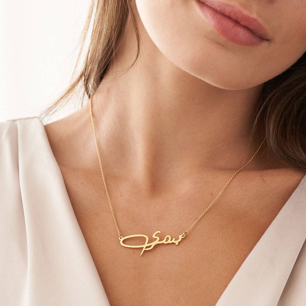 Custom Arabic Name Necklace in 18ct Gold Plating-3 product photo