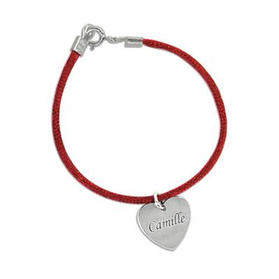 Engraved Bracelet for Mum with Silver Charm product photo