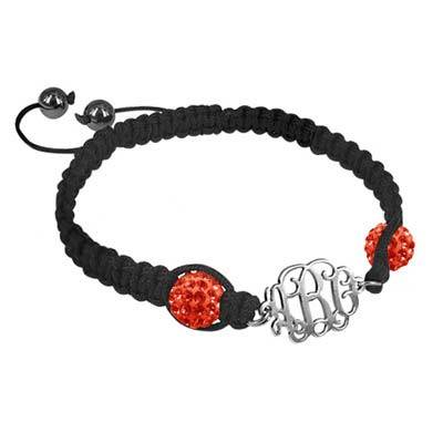 Koord Monogram Armband Koord Monogram Armband Productfoto