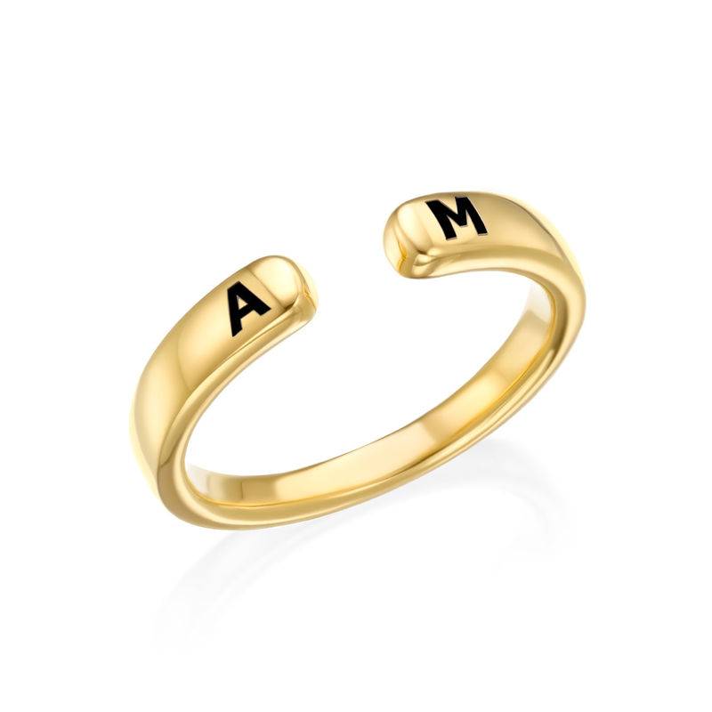 Custom Stacking Open Ring in Gold Plating product photo