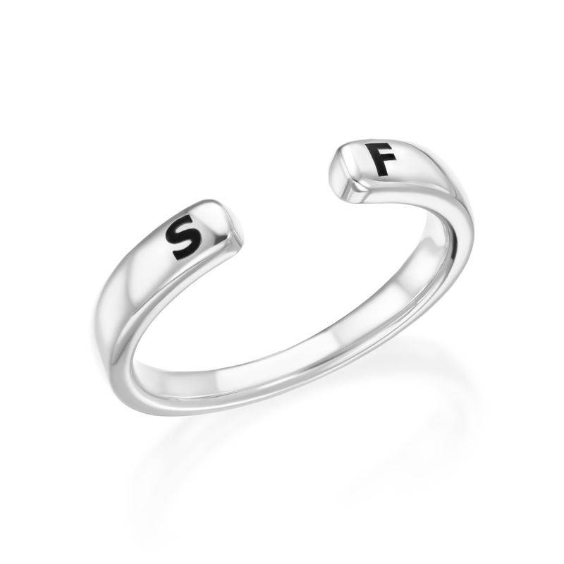 Custom Stacking Open Ring in Sterling Silver-2 product photo