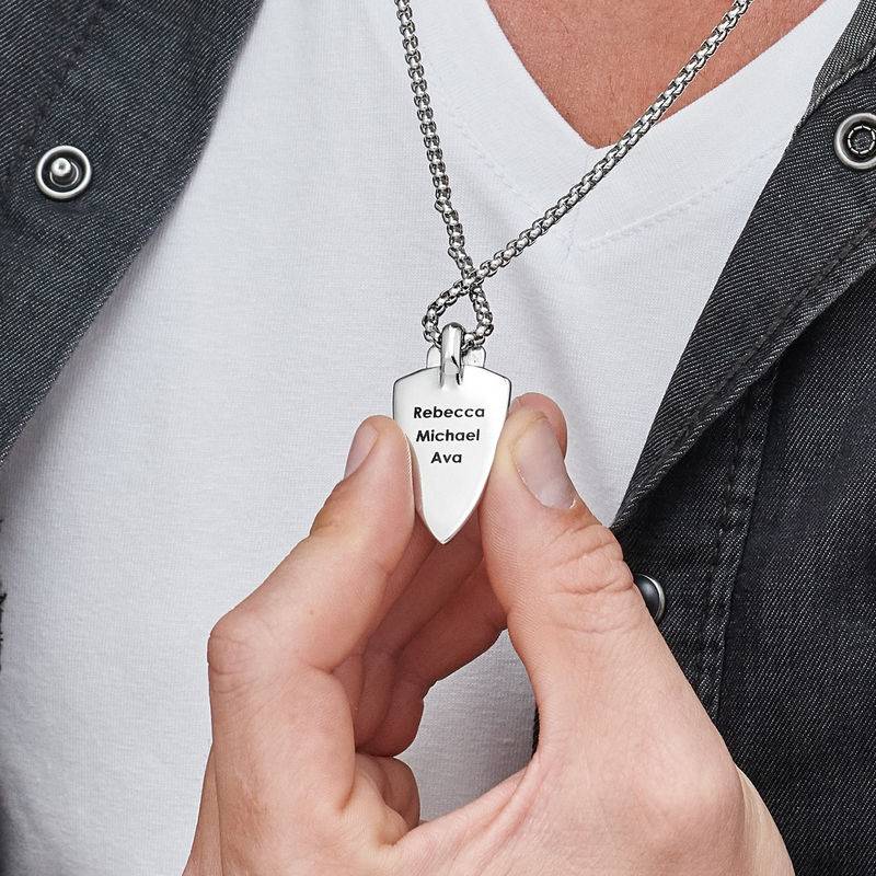 Custom Stilet Shield Necklace for Men-3 product photo