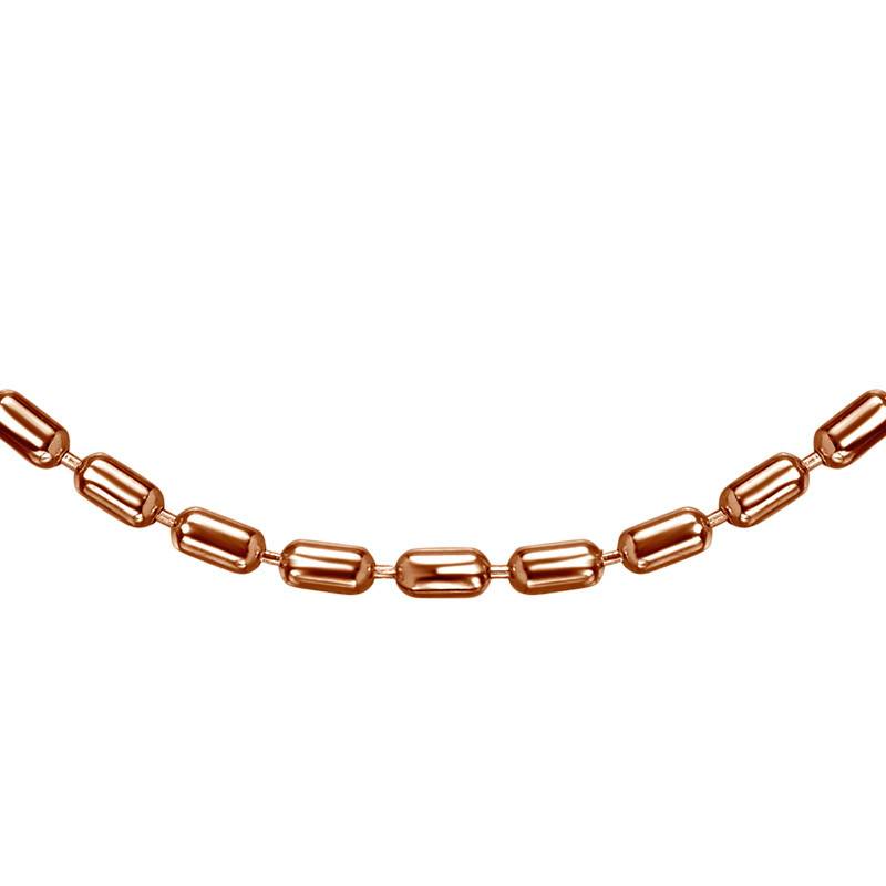 Cylinder Bead Chain - Rose Gold Plated-3 product photo