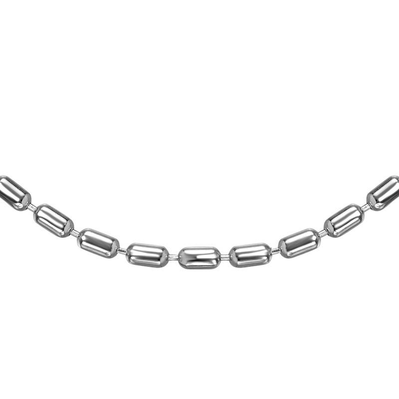 Cylinder Bead Chain - Silver product photo