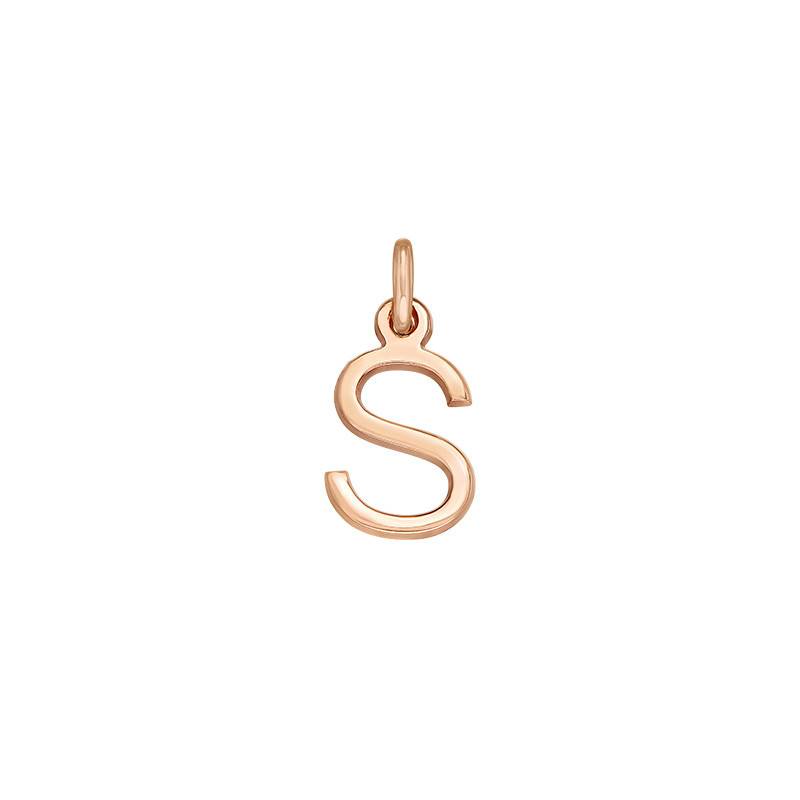 Delicate Initial Charm - Rose Gold Plated product photo
