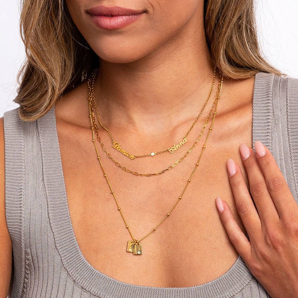 Heritage Lab Grown Diamond Multiple Name Necklace in 18K Gold Vermeil-5 product photo
