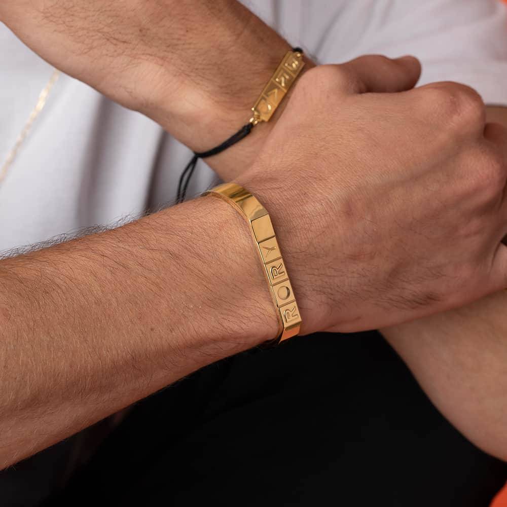 Domino ™ manchet armband voor heren in 18k goud vermeil-1 Productfoto
