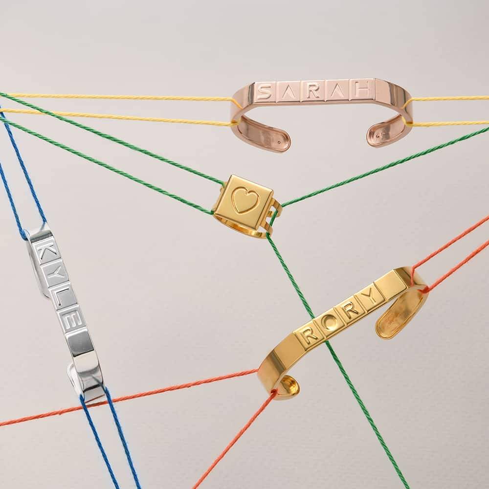 Domino™  Manschettenarmband für Herren aus 750-er Gold-Vermeil Produktfoto