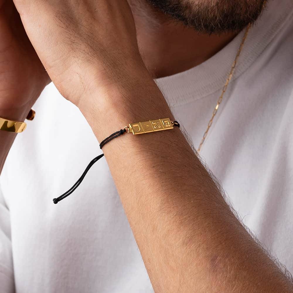 Domino™  Tik Tak  Armband  für Herren aus 750-er Gold-Vermeil Produktfoto