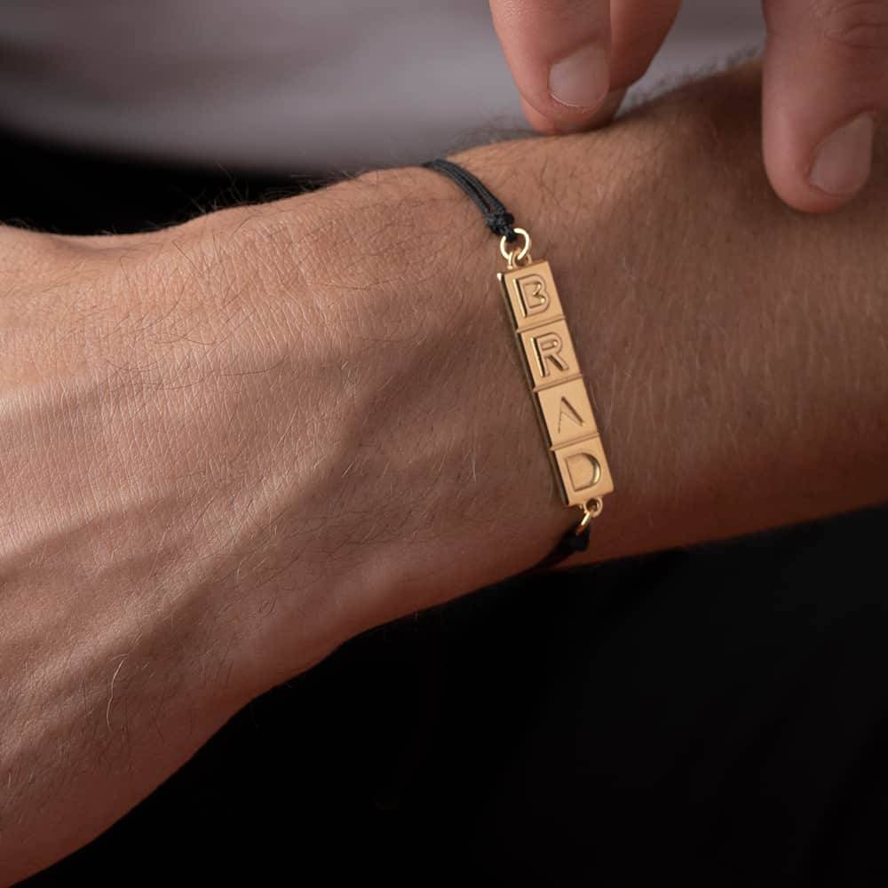 Domino ™ uniseks  Tik Tak armband voor heren in 18k goud vermeil-3 Productfoto