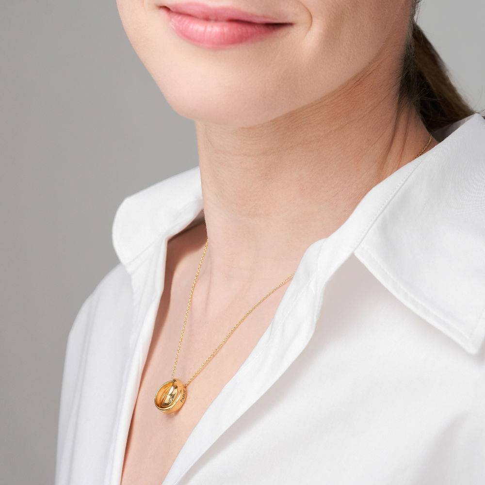 Duo Eternal Necklace in 18ct Gold Vermeil-3 product photo