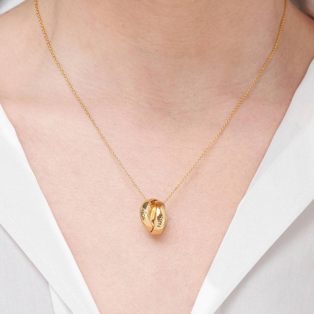 Duo Eternal Necklace in 18ct Gold Vermeil-1 product photo
