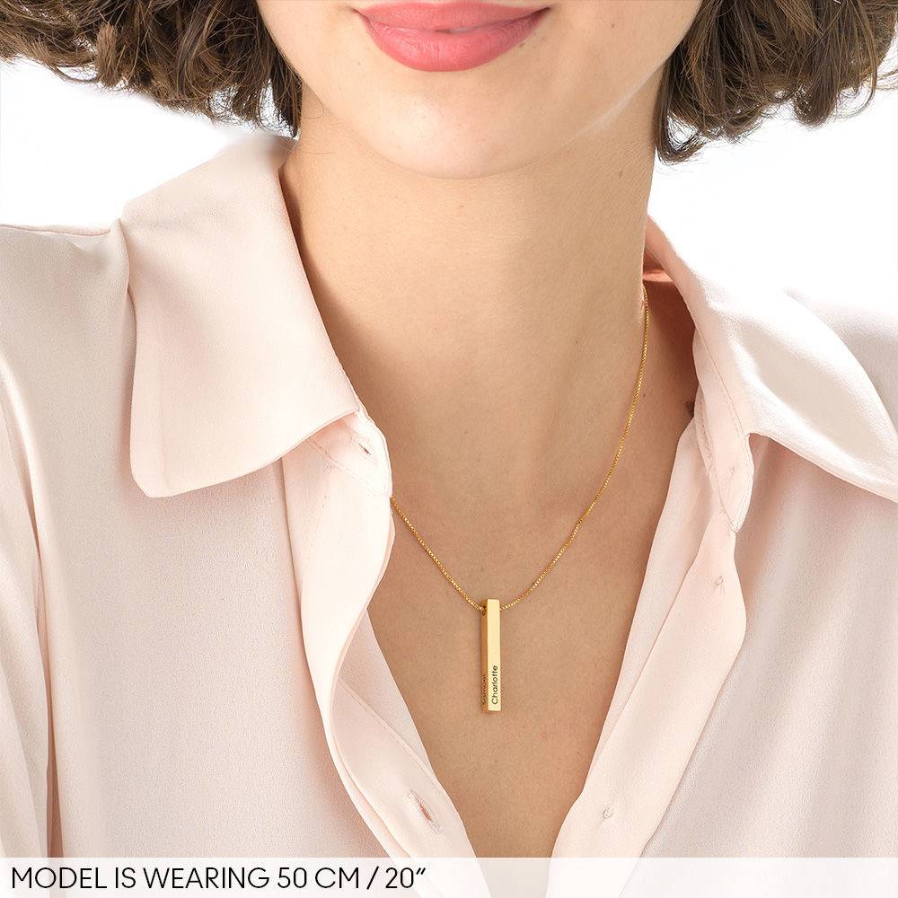 Totem 3D Bar Necklace in 18ct Gold Plating product photo