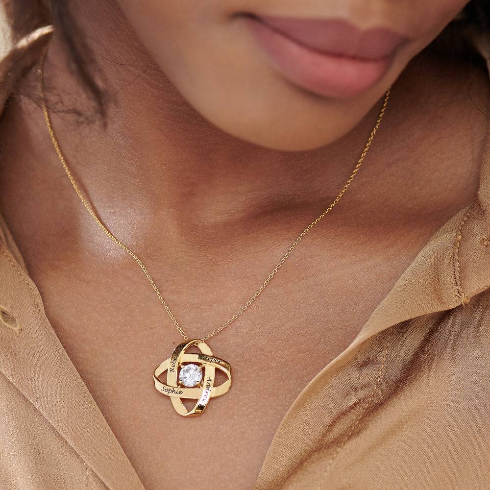 Galaxy Necklace with Cubic Zirconia in 18ct Gold Plating-4 product photo