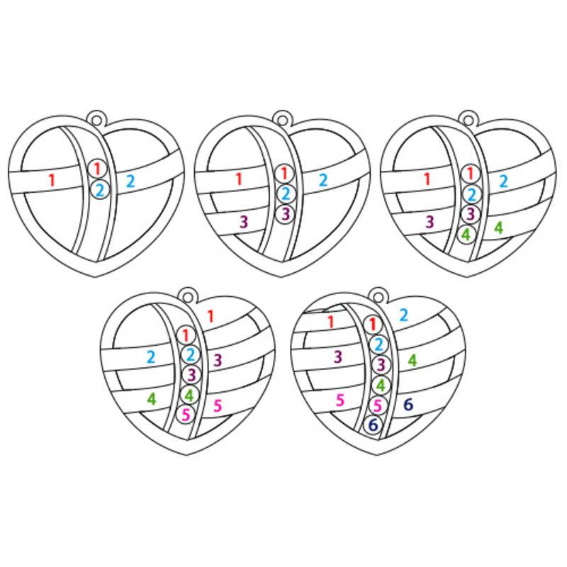 Gravierbare Herzkette mit Geburtssteinen - 925er Sterlingsilber-2 Produktfoto