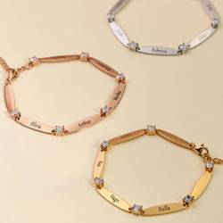 Bracciale da donna, regolabile, con simbolo dell'infinito, con tre donne, con cristalli, regalo per moglie, mamma, sorella, figlia, amica, The diameter of the circular area is 20mm