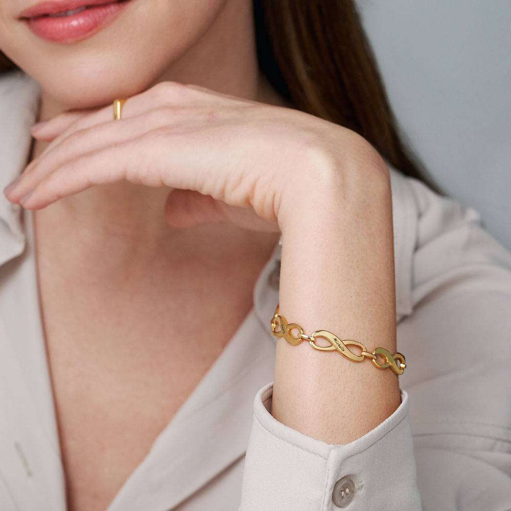Eternity Bracelet in 18k Gold Plating-2 product photo