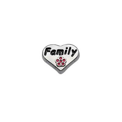 Family Heart Charm for Floating Locket-1 product photo