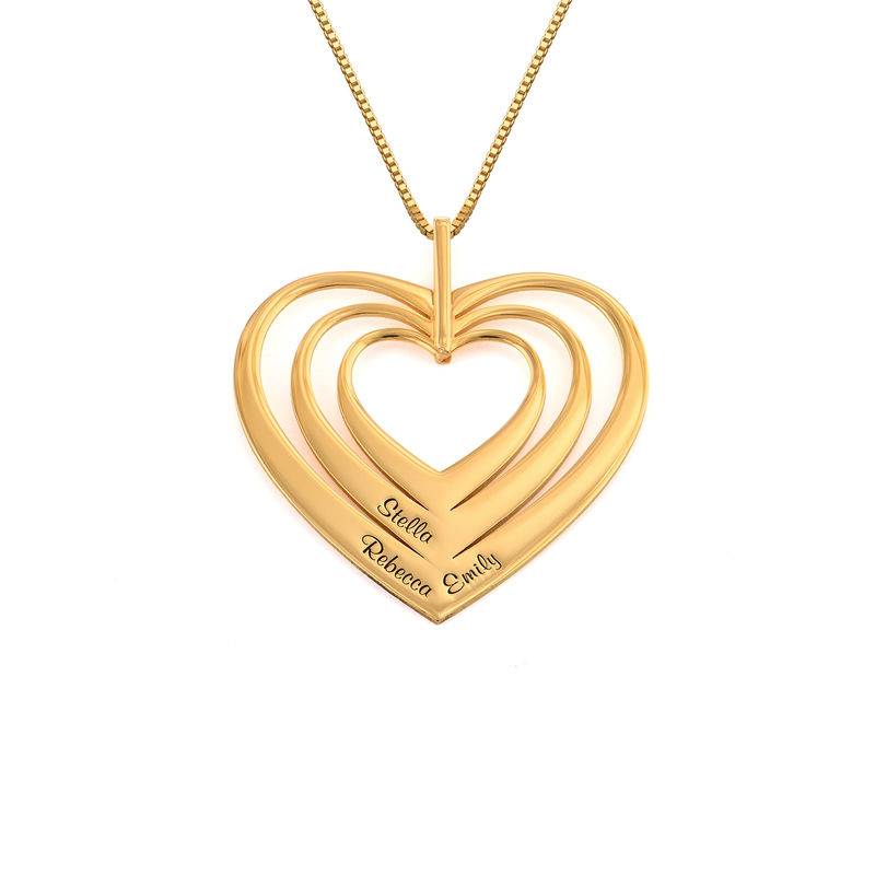 Family Hearts necklace – Mini design in 18ct Gold Plating product photo