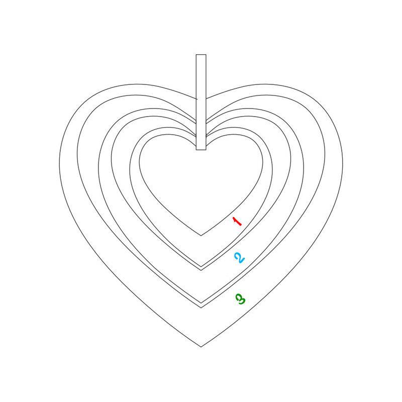 Hjerteformet familiehalskæde med navne i 10 karat hvidguld-1 produkt billede