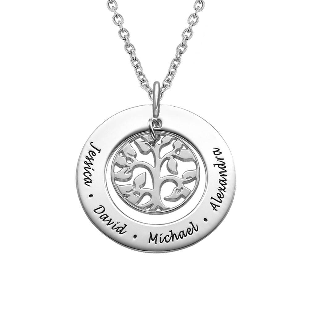 Family Tree Necklace in Sterling Silver-2 product photo