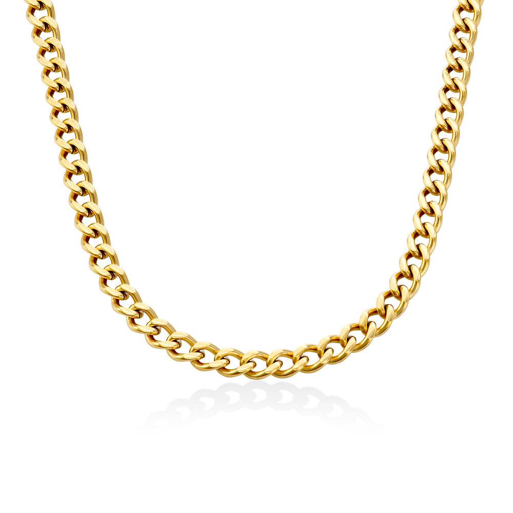 Harper Cuban Link Necklace in 18k Gold Plating product photo