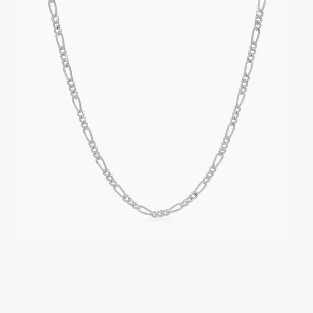 Figaro Chain Necklace in Sterling Silver-3 product photo