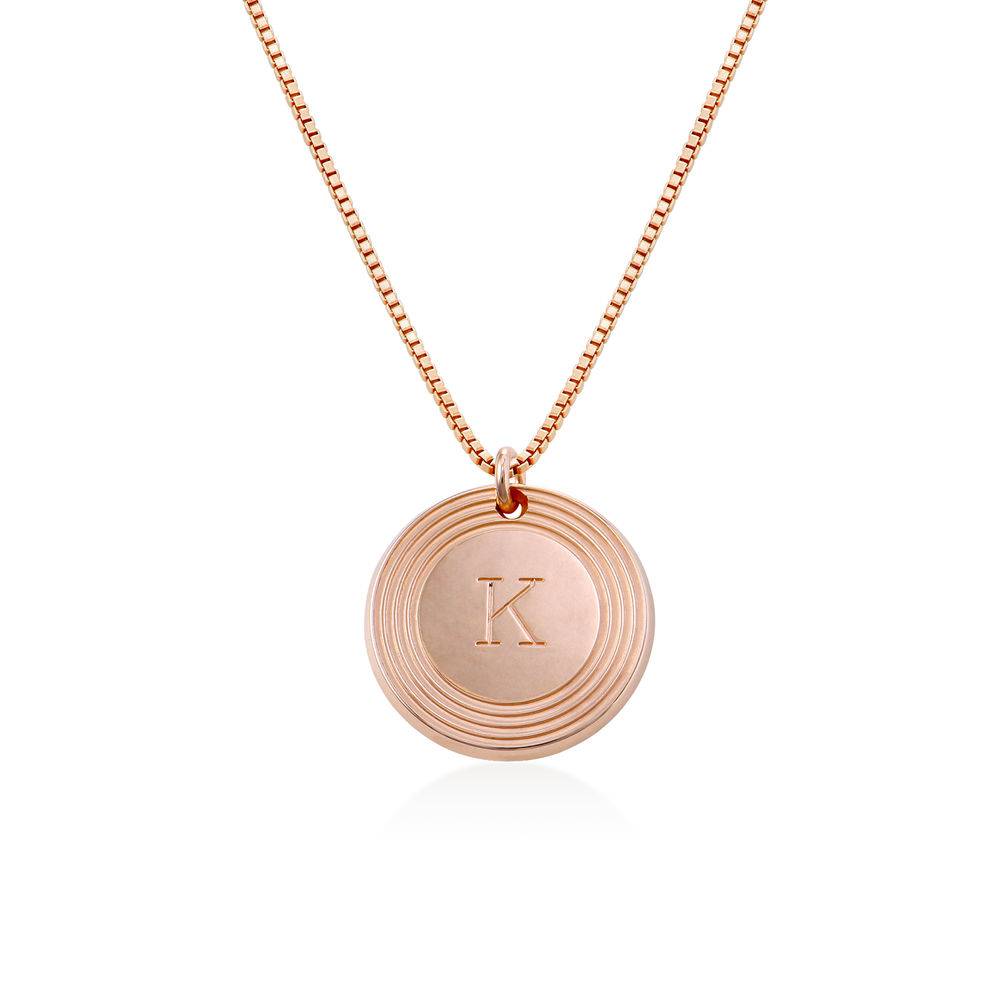 Fontana Initial Necklace in 18k Rose Gold Plating