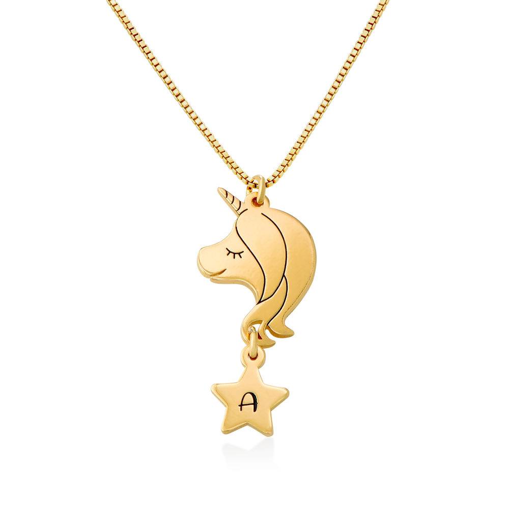 Girls Unicorn Necklace in 18ct Gold Plating product photo