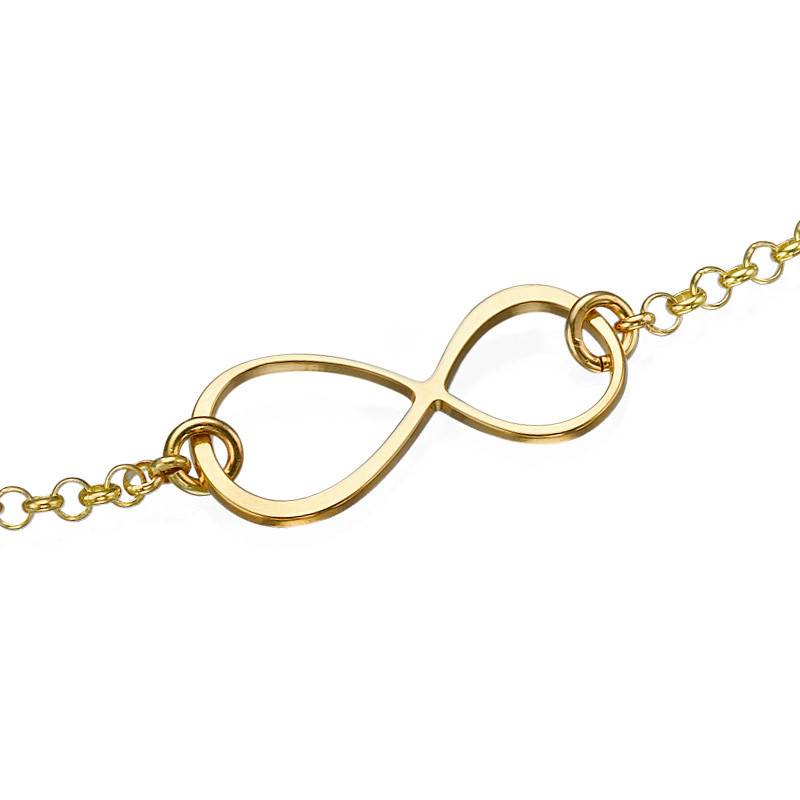 Eternity Bracelet in 18ct Gold Plating (14 cm + 4 cm)-1 product photo