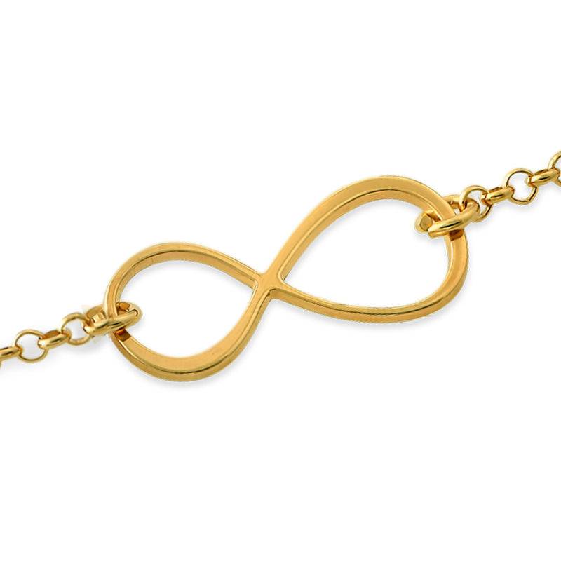 Infinity-Armband / Fußkettchen - 750er Gold-Vermeil-2 Produktfoto